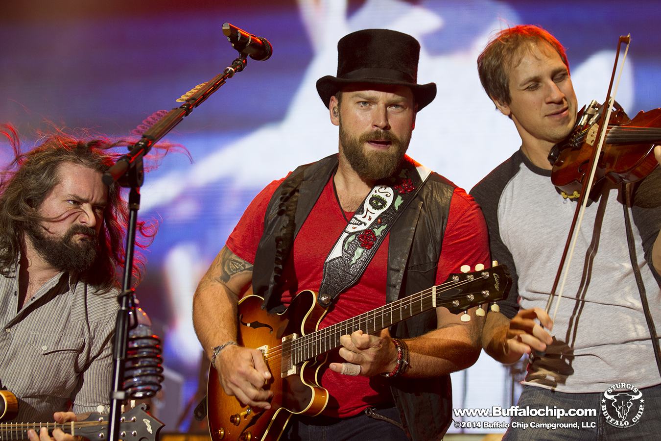 Country crossover stars, Zac Brown Band, added their name to the star-studded list of concerts which took place at the Sturgis Buffalo Chip last week.