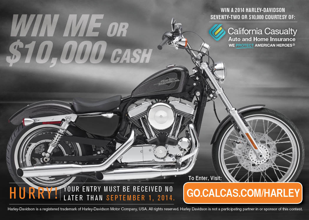 Win a Harley-Davidson Seventy-two motorcycle
