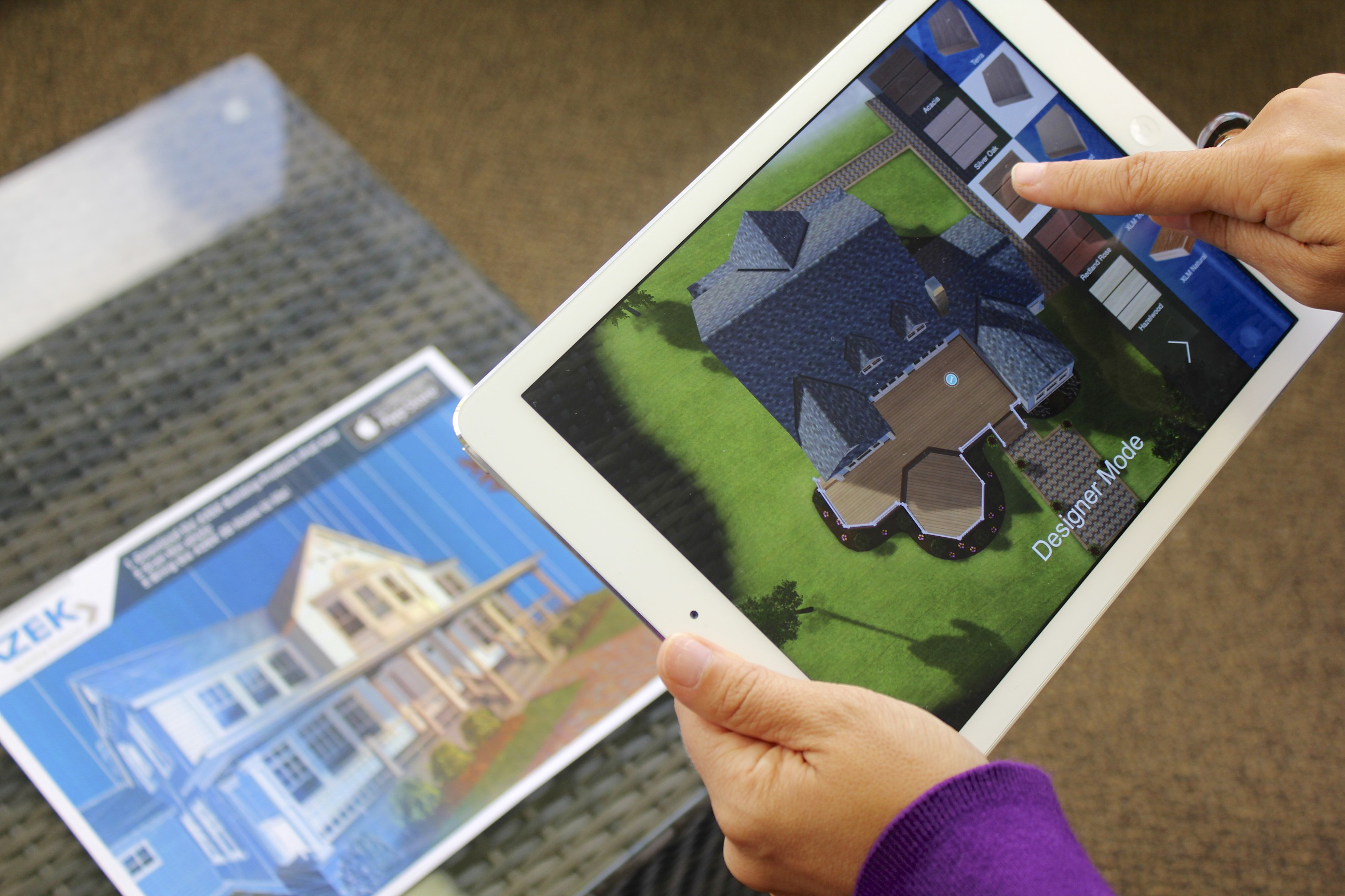 Visualizing a dream deck or patio is now possible with the AZEK iPad App.