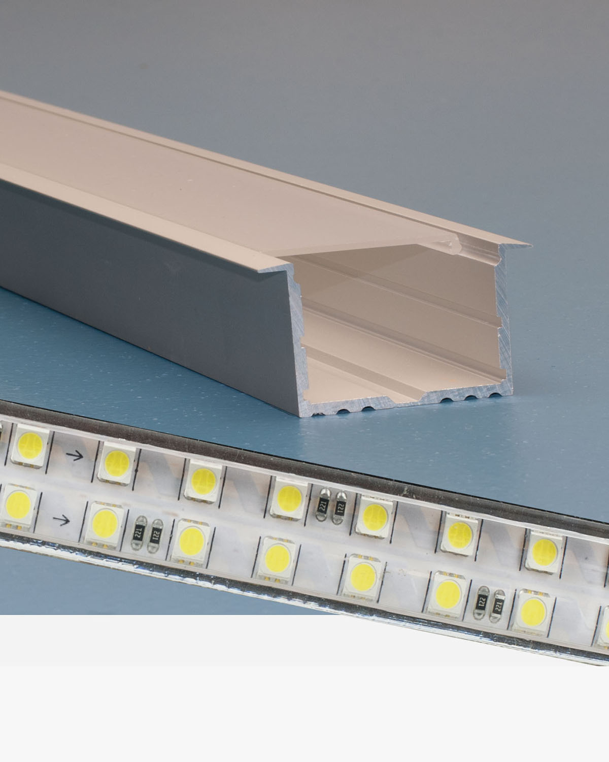 Outwater’s L-Task-8F Profile for 120V LED Brite Lite Flex Double D-Lite