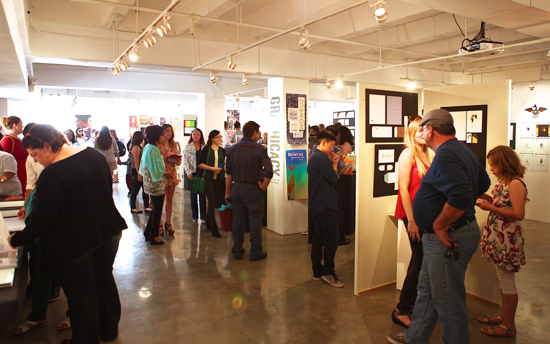 Exhibition of Graphic Design student work, within the School of Media, Culture and Design