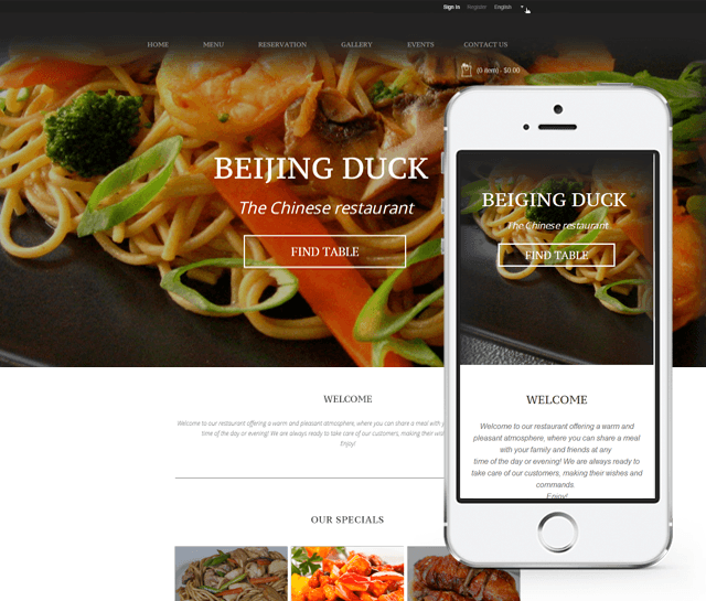 Chinese Restaurant & Mobile app by Restaurant Solution