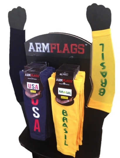 ARMFLAGS Merchandize-Display for University Bookstores & Spirit-Wear Retailers