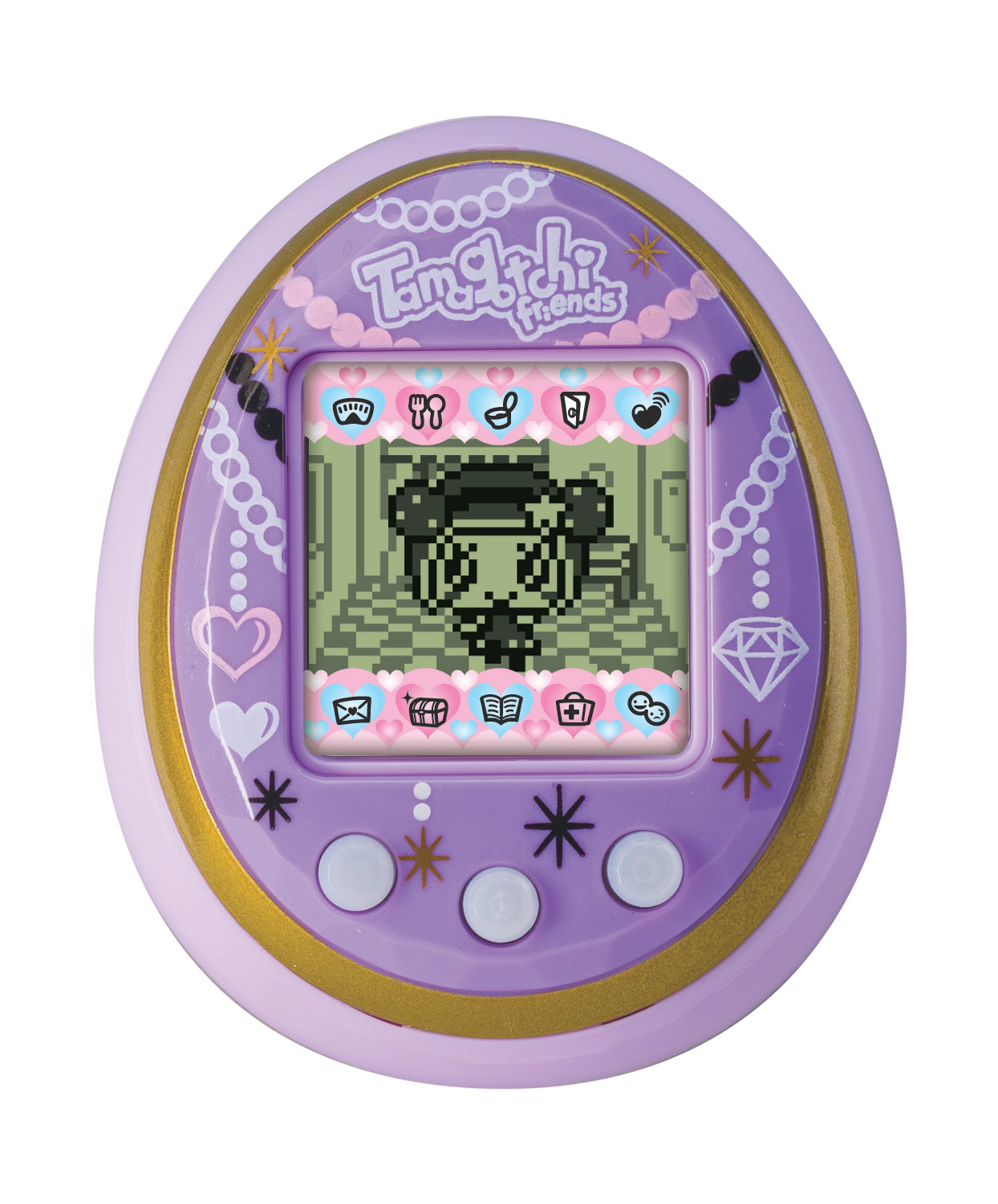Tamagotchi Friends Jewelry-themed Digital Device on shelves now at Toys 'R' Us Stores nationwide.