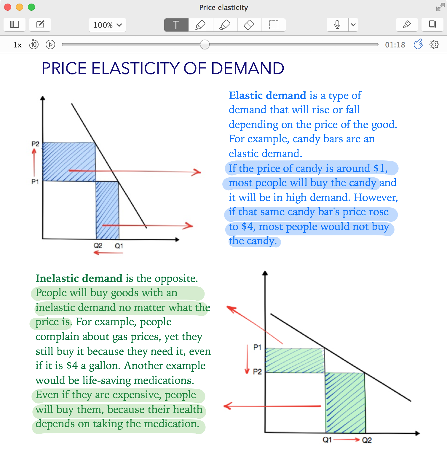 Note Replay in Notability on Mac