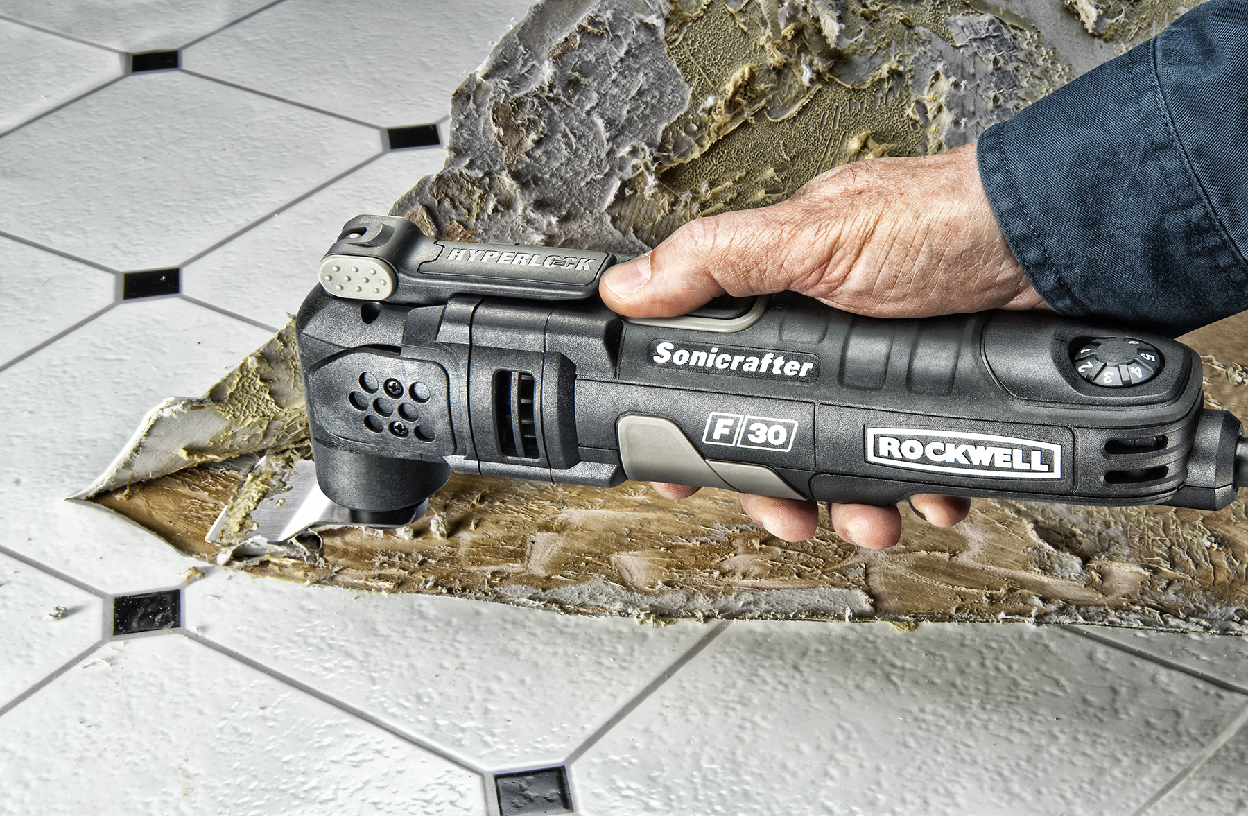 Rockwell Sonicrafter F30 is ideal for removing tile adhesive