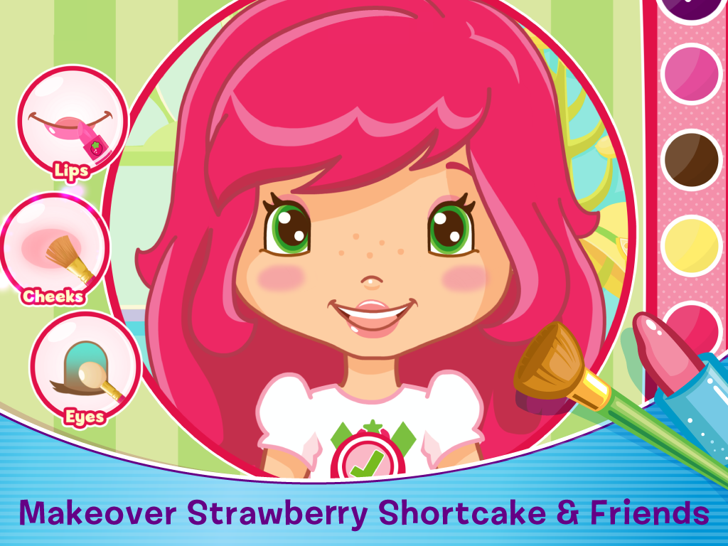 Strawberry Shortcake Berry Beauty Salon Mobile App for Kids