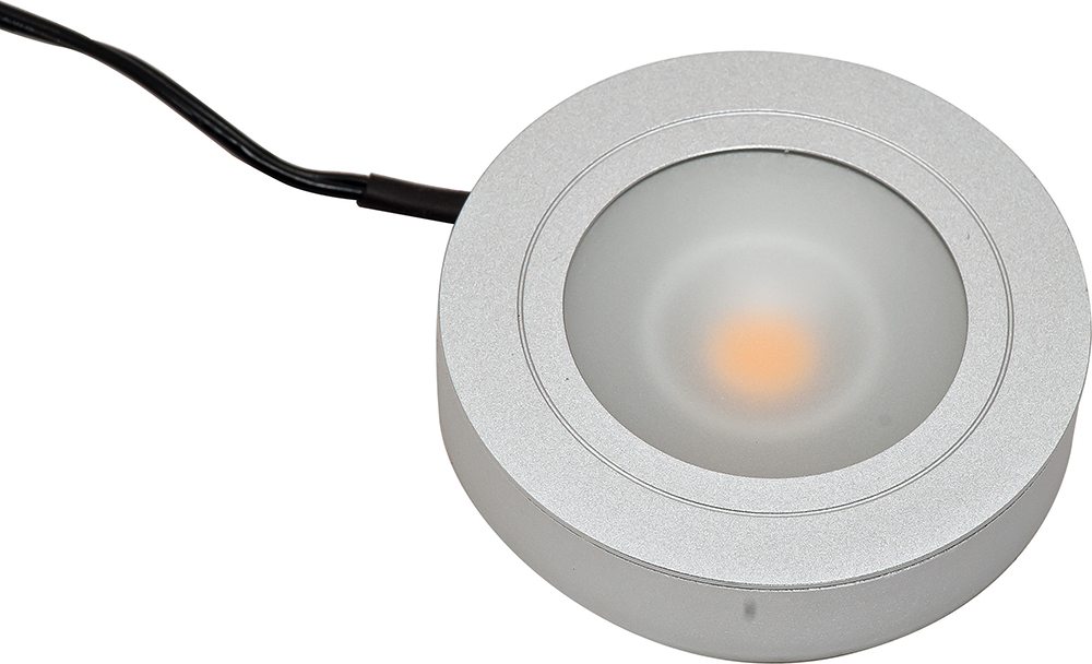 Compact Puck Lights from Loox can fit anywhere and provide soft, task and accent illumination.