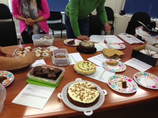 Some of the delicious entries for the Duncan Lewis staff bake-off for Gaza.