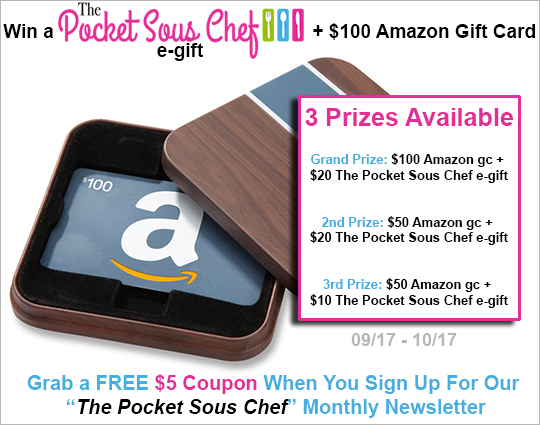 The Pocket Sous Chef launch giveaway!
