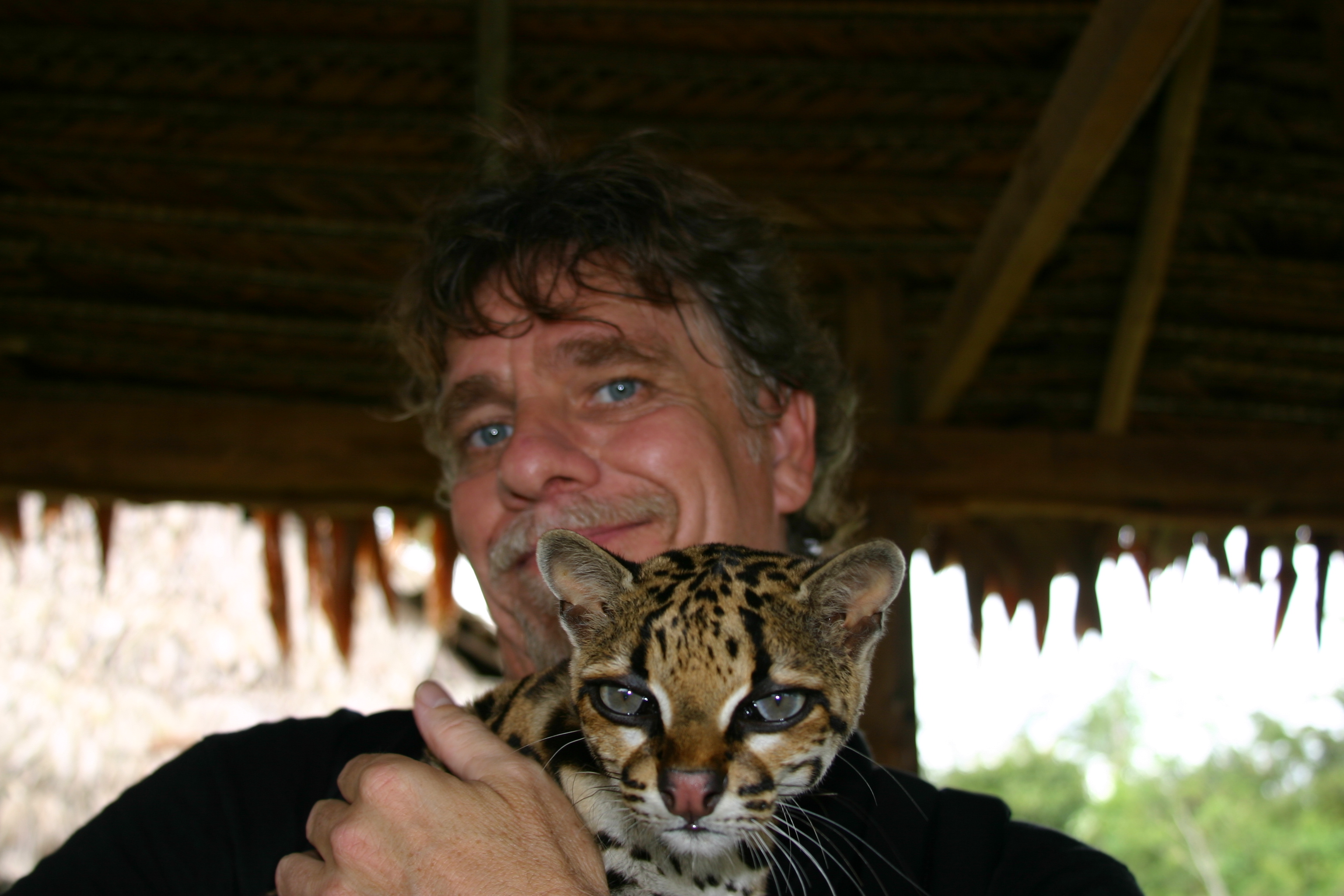 Author Matt Pallamary and a jungle friend