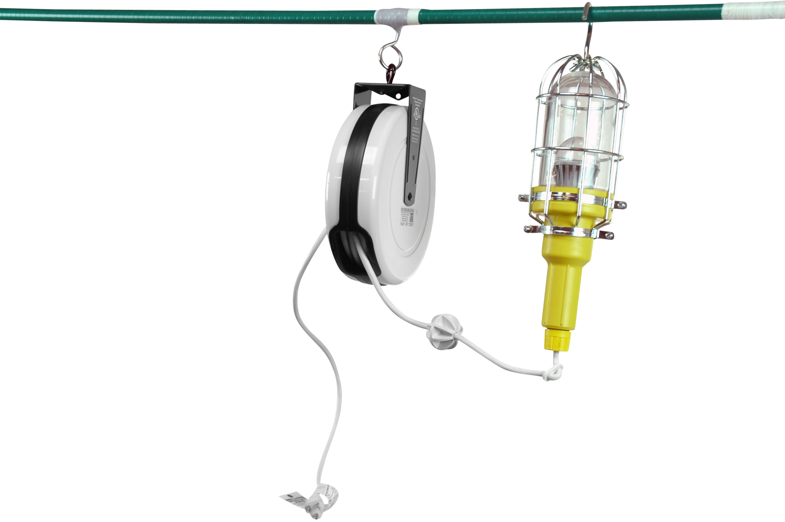 10 Watt Colored LED Hand Lamp with 30' Cord on Reel