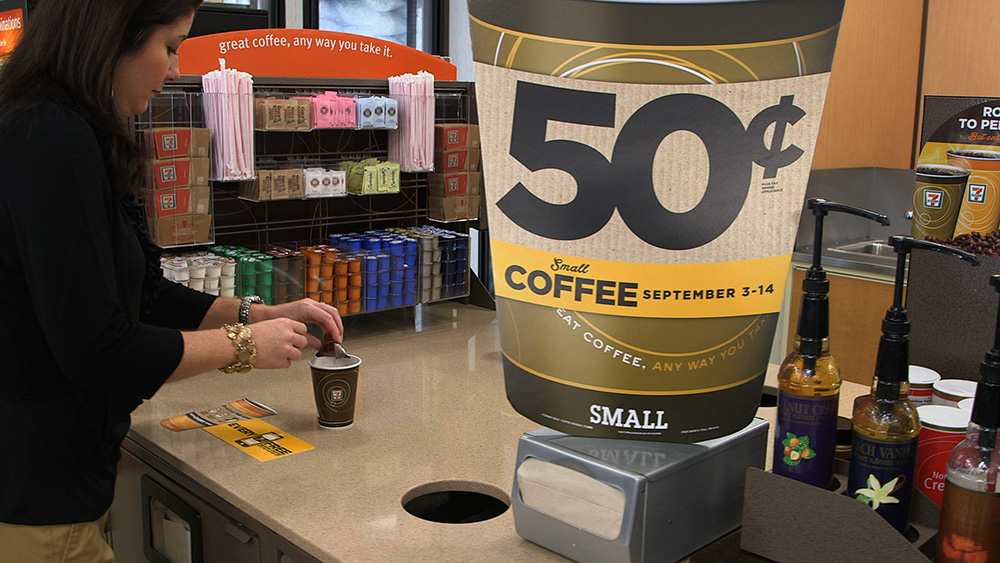 7-Eleven 50-Cent On-The-Go Coffee