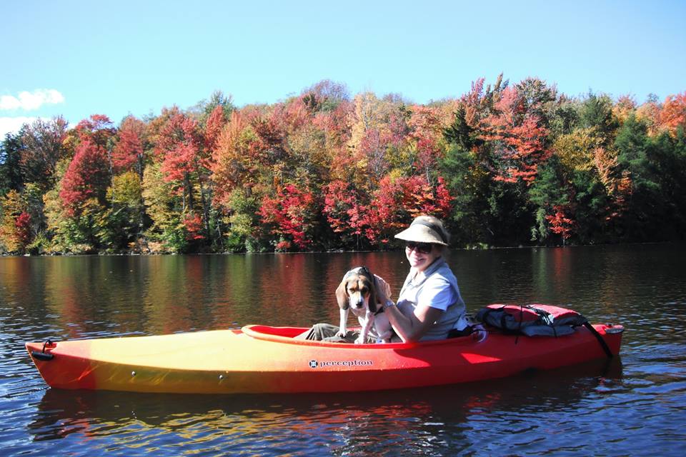 kayaking during the fall foliage