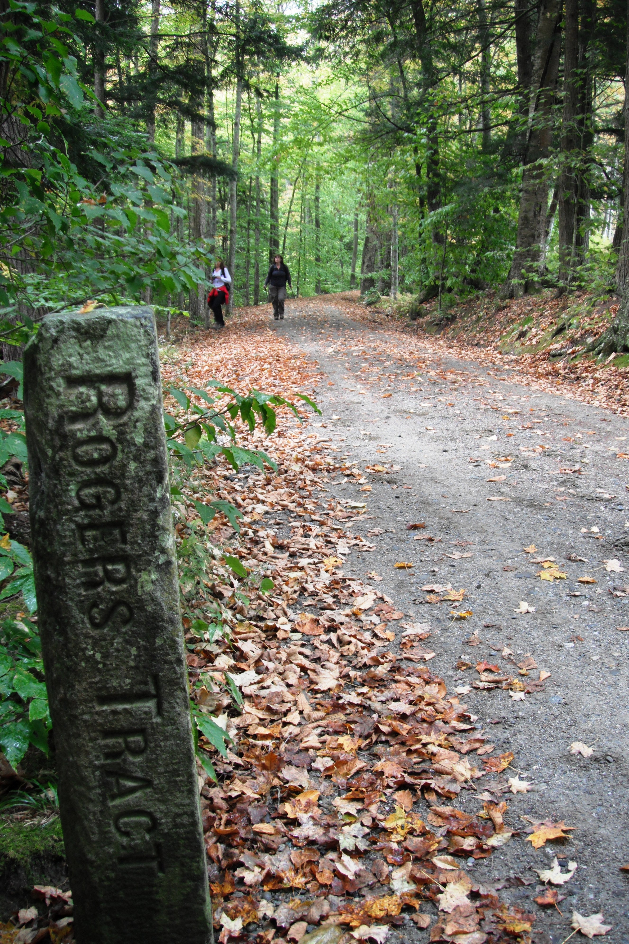 hiking trail old marker from 1800's