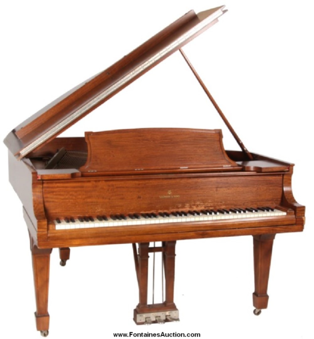 Steinway & Sons mahogany grand piano with mahogany case and in the original finish, made 1931 (est. $4,000-$6,000).