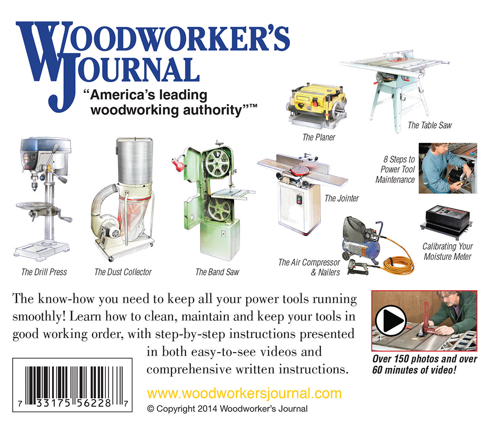 Power Tool Maintenance by the industry experts at Woodworker's Journal.