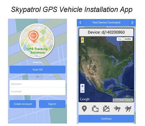 Skypatrol GPS Vehicle Installation App
