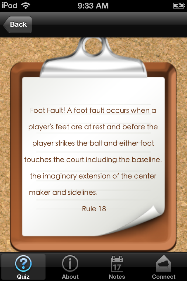 Foot Fault!