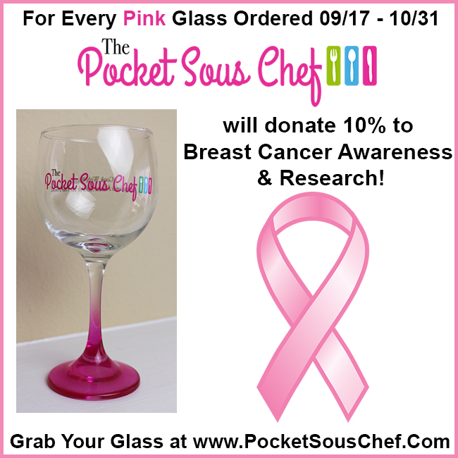 The Pocket Sous Chef is raising awareness and money for Breast Cancer Awareness Month