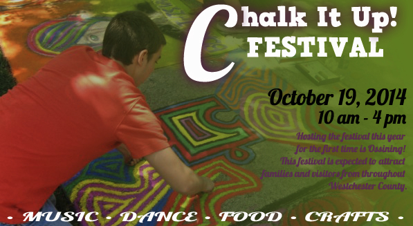 On Sunday, October 19, the Village of Ossining will host the first annual Chalk It Up! Festival