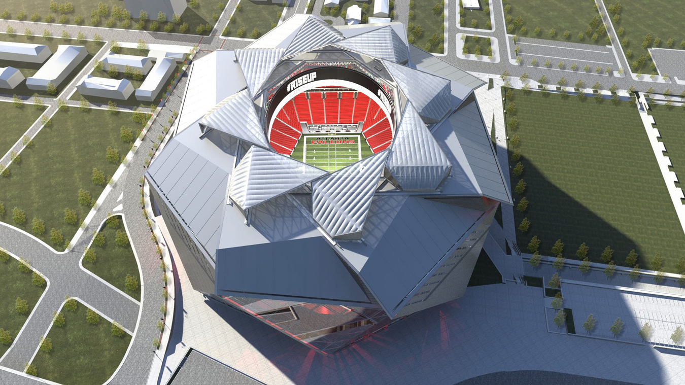 The new Atlanta Stadium rendering.