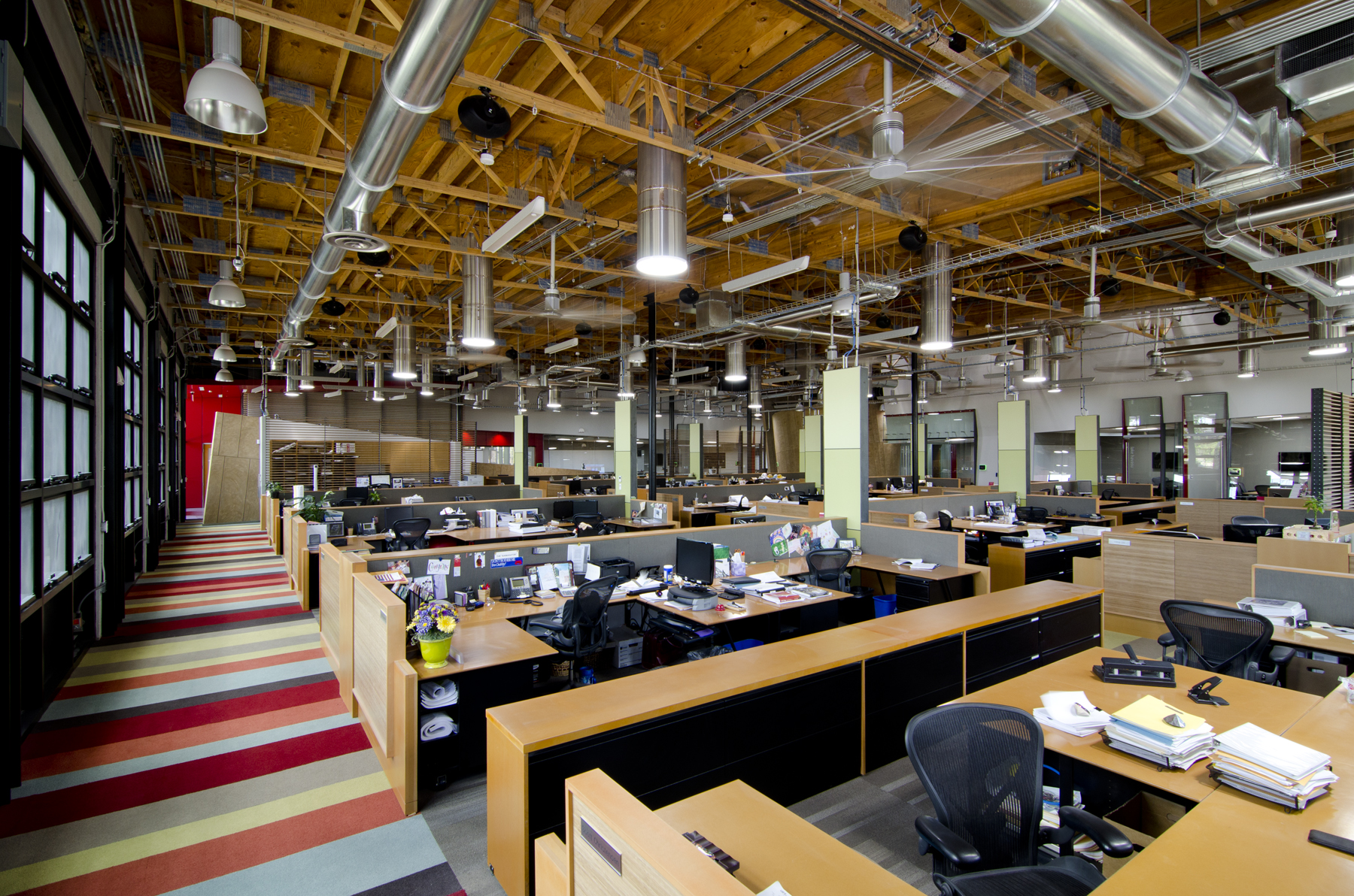 Offices like DPR Construction in Phoenix have installed Tubular Daylighting Devices to bring in more natural light.