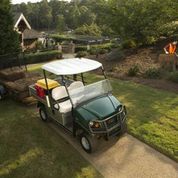 Club Car's Carryall utility vehicles also accommodate the new solar drive charging panels.