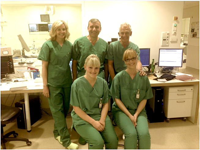 Dr. Dib, Dr. Zimmeler and Dr. Zeiher pictured with TRI Medical and the University of Frankfurt, Department of Cardiology team members