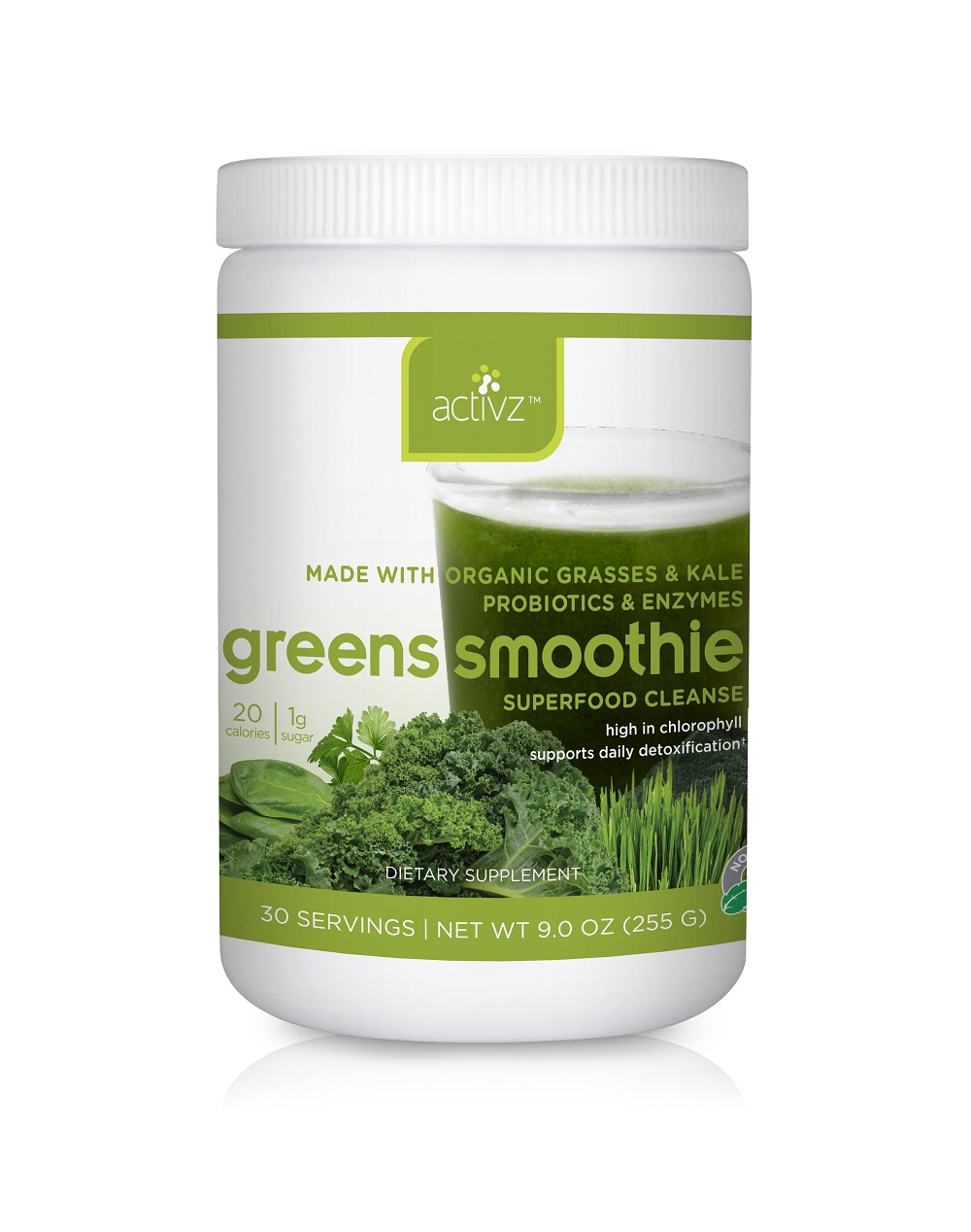 Activz Greens Smoothie is a new Activz whole-food produce powder product with 8 organic super foods also to be launched at Natural Products Expo East.