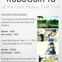Rates for Lessons on the RoboGolfPro at the Glen Abbey Golf Academy