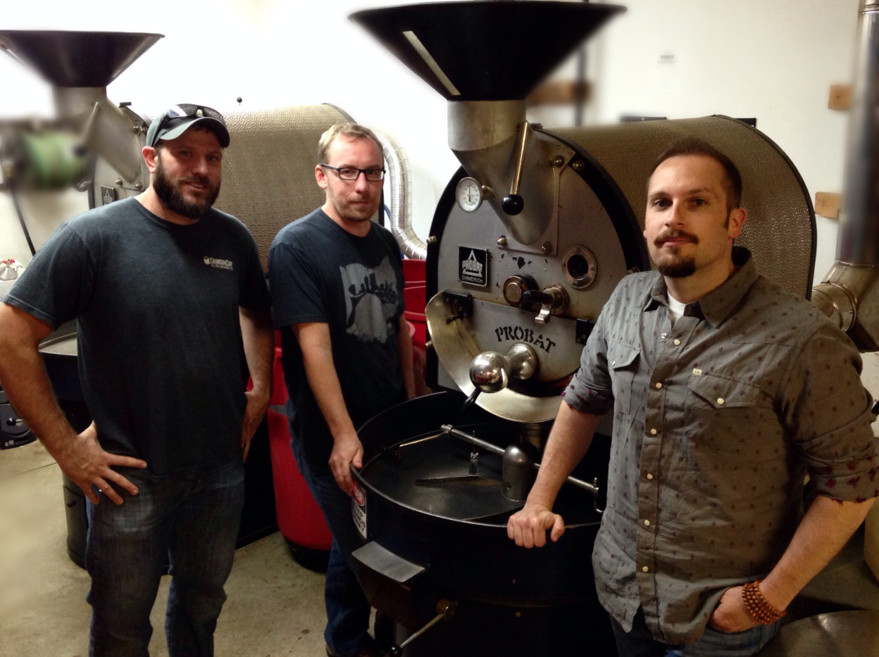 Crimson Cup Coffee team (from left): Chis Shegitz, Dave Eldridge and Brandon Bir