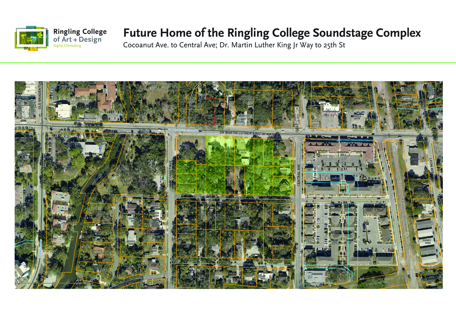 Map of Ringling College Soundstage and Post Production Site