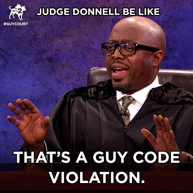 "Judge Donnell" on MTV's Guy Court