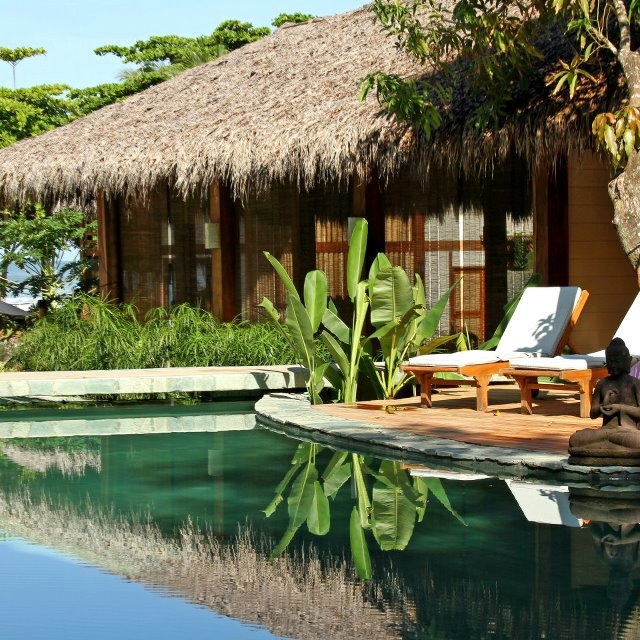 Santa Teresa, Costa Rica, beachfront hotel where you will stay on your Vajra Sol Yoga retreat.