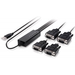 USB 2.0 to 4 Ports Serial Cables