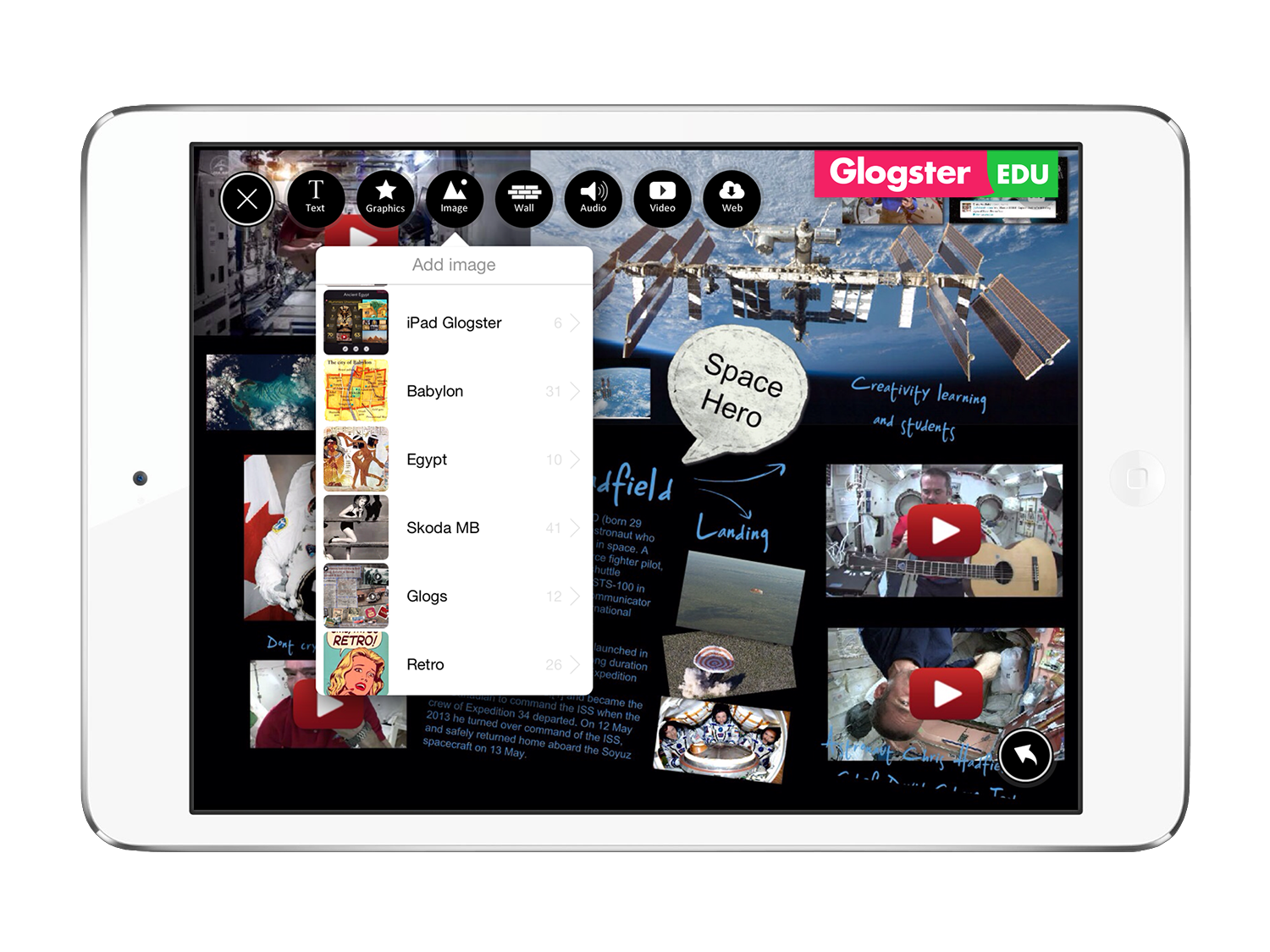 Glogster App Browser