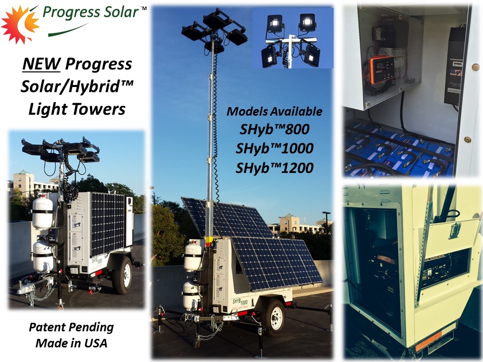 Progress Solar/Hybrid Light Tower Collage