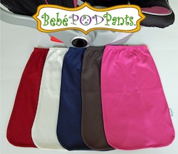 Bebé PODPants are shown in basic colors!