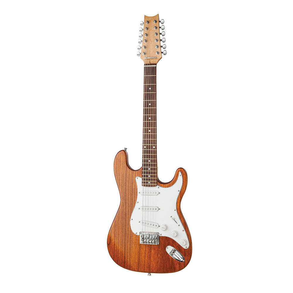 The 12-string Electric Guitar Kit pairs the full, lush sound of a 12-string with the comfort and styling of this classic body shape.