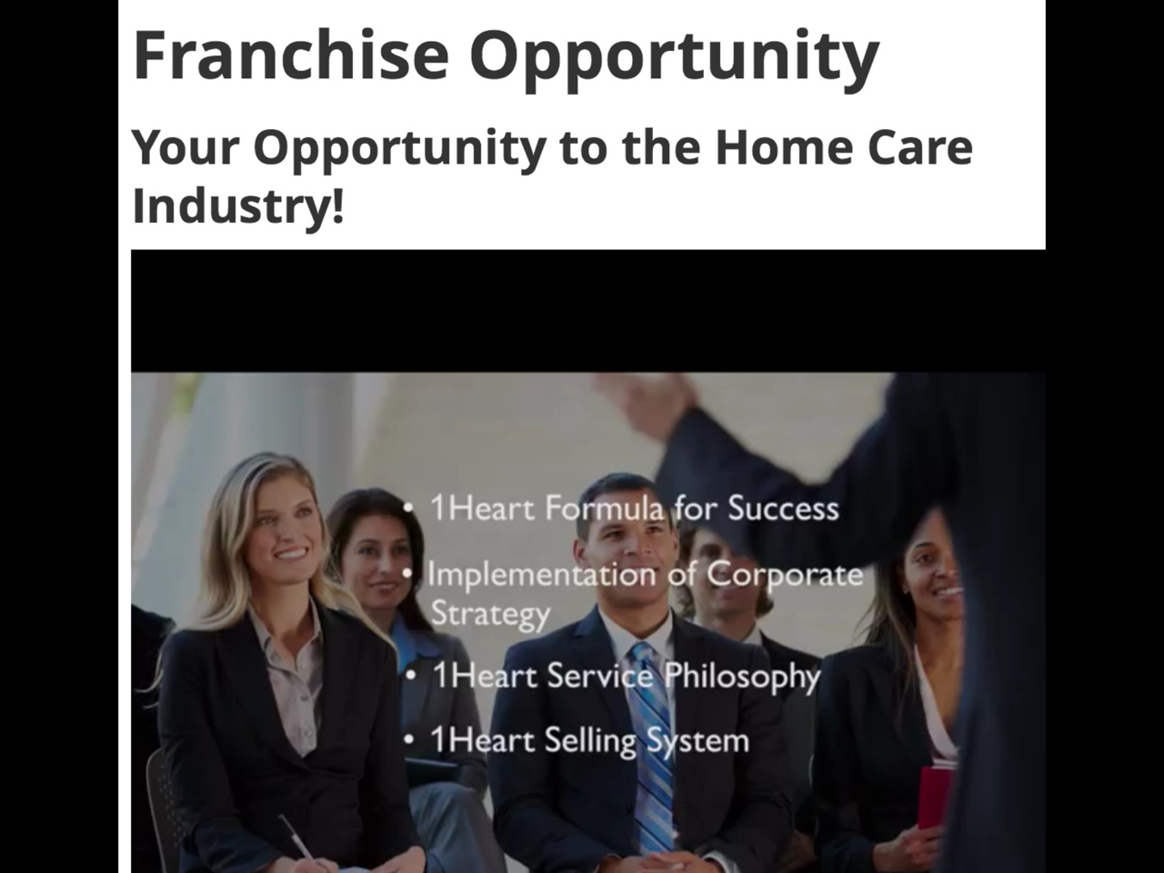 1Heart endorsed by business and franchise consultants