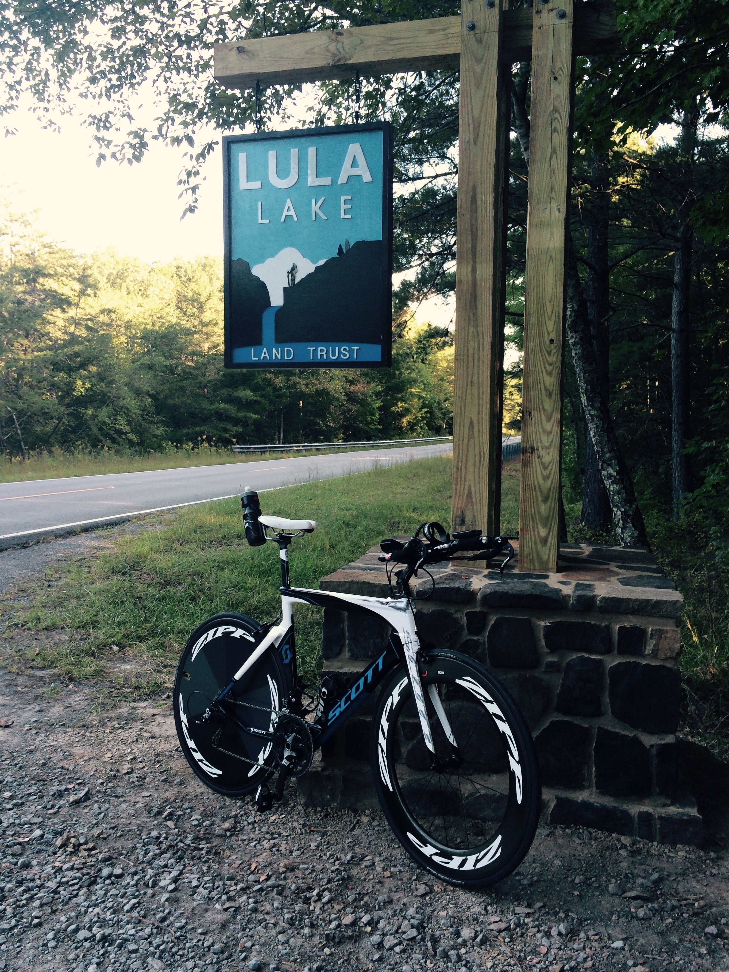 New sign at Lula Lake Land Trust core property