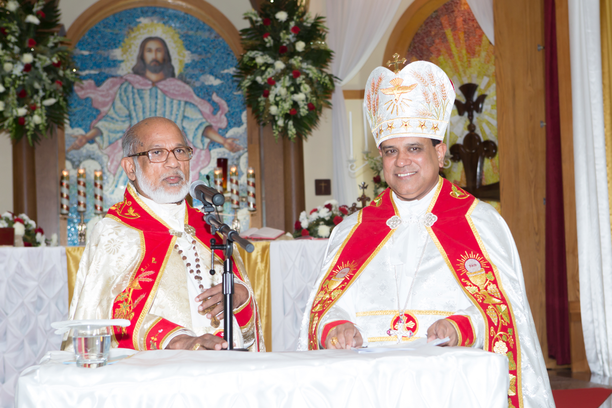 New bishop Mar Joy Alappat with Cardinal Alencherry