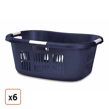 Large Rubbermaid Hip-Hugger® Laundry Basket, Pack of 6, $104.99