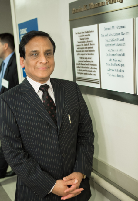 Dr. Samin K. Sharma, Director of Clinical and Interventional Cardiology at The Mount Sinai Hospital.