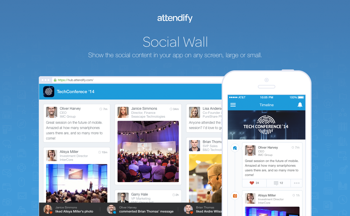 Attendify's Social Wall