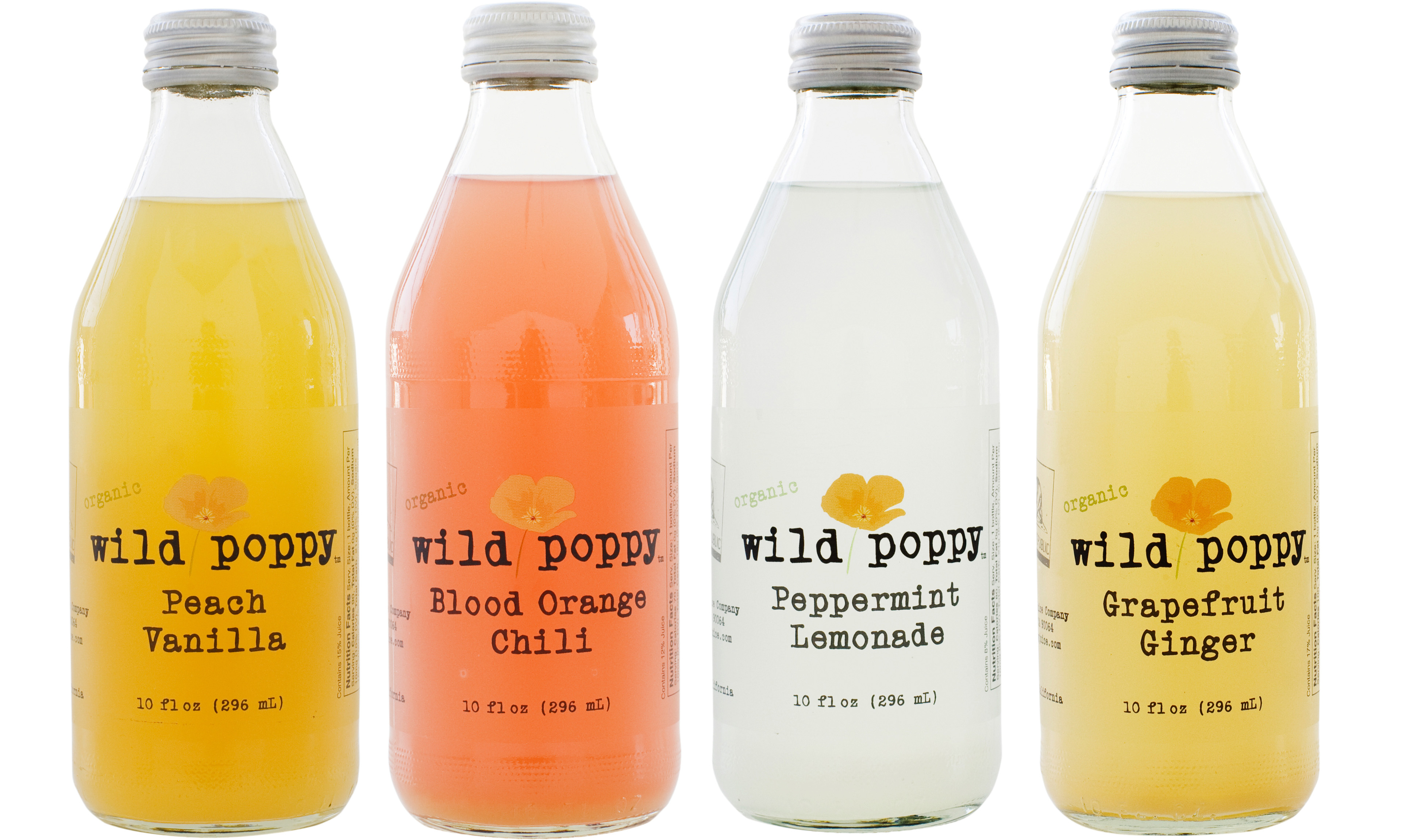 Wild Poppy Juice is certified organic and available in four flavors.