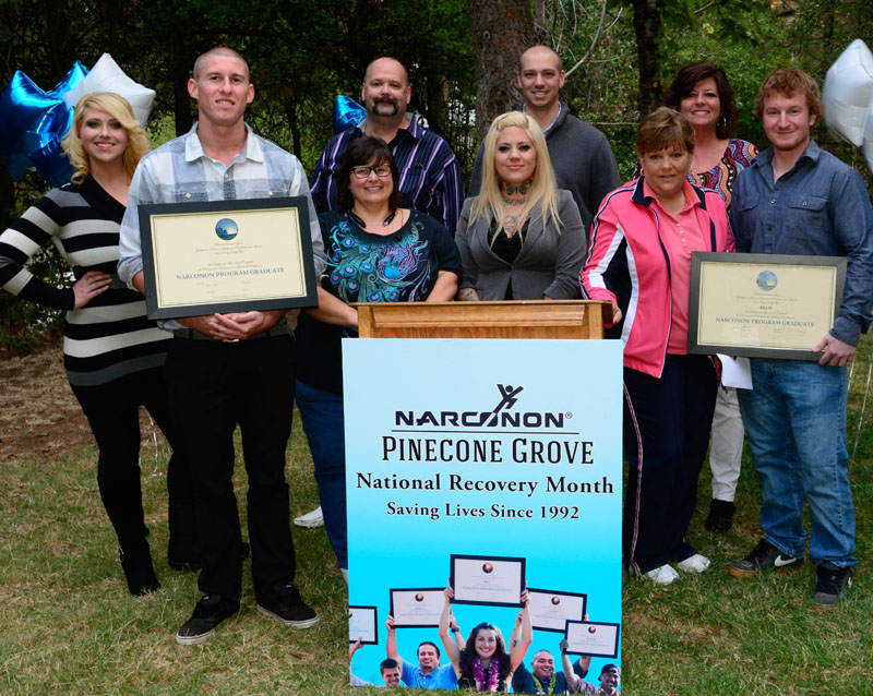 Graduates and friends at Narconon Pinecone Grove