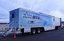 Students will climb aboard AJAC’s Advanced Inspection and Manufacturing Mobile Training Unit and design a key chain