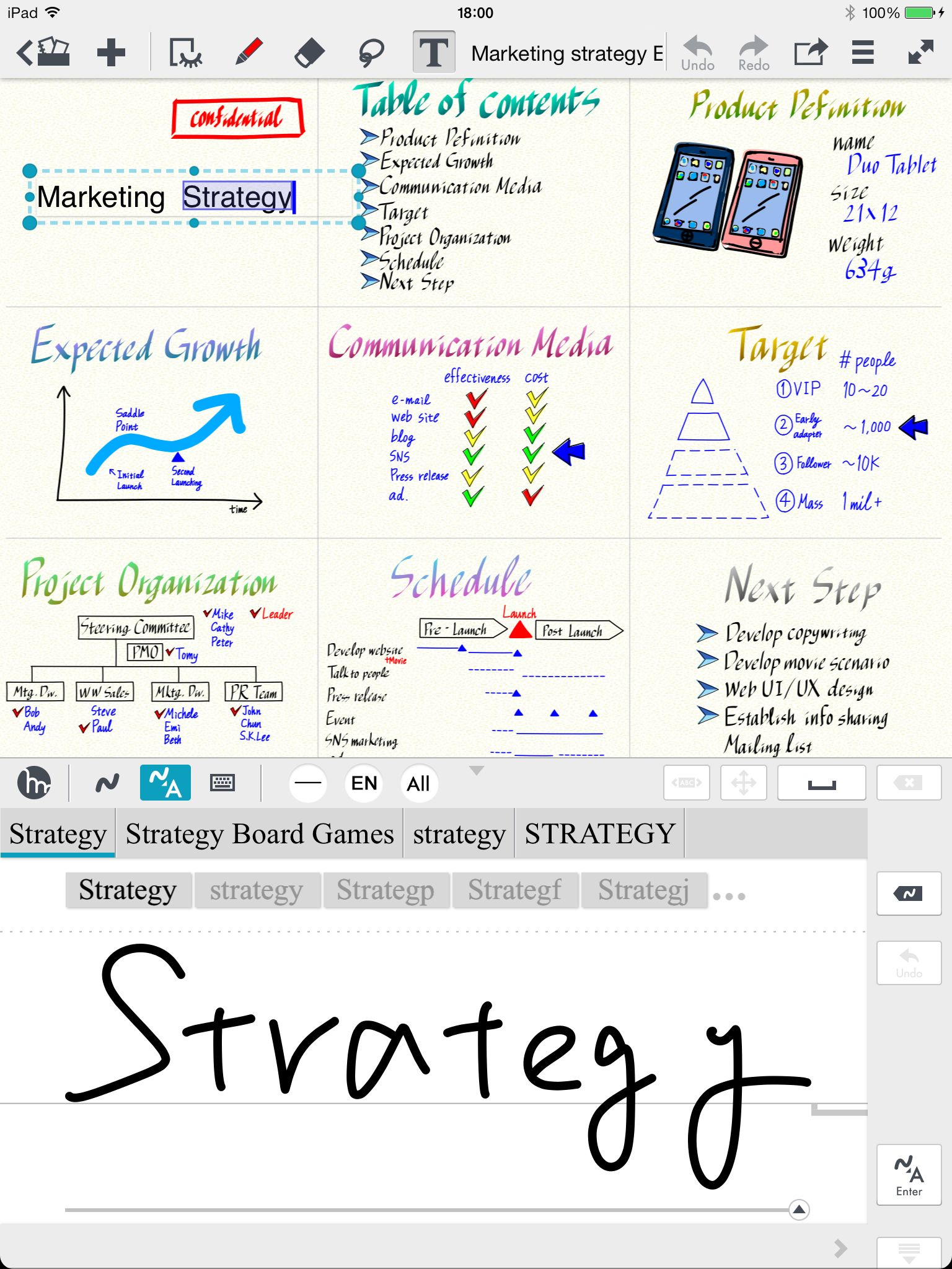 Students Can Handwrite and Sketch Notes